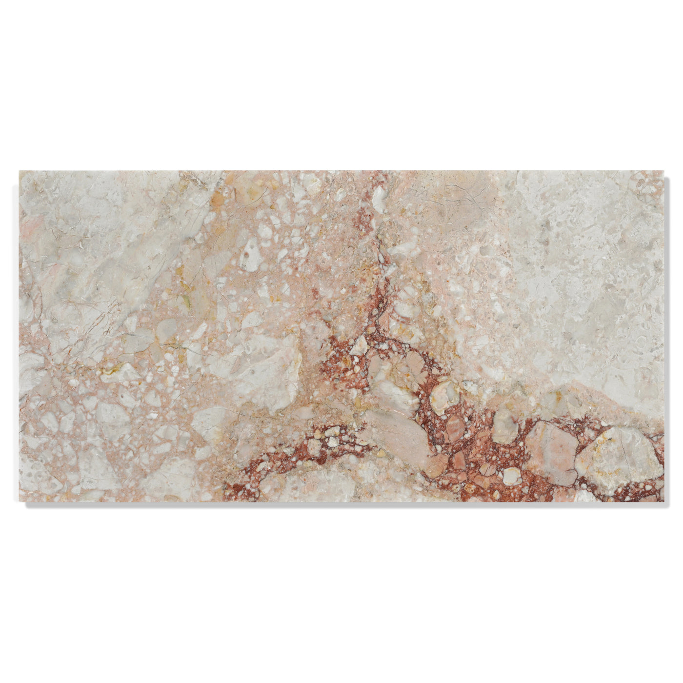 Diamond Pink Polished Marble Tile 12x24 Inch Natural Stone