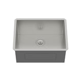 Laundry Sink 24 Inch - 24x18x12 Inch Undermount Utility Sink Deep Single Bowl