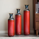 Modern White Metal Droplet Vase Set 3-Piece Home Decor