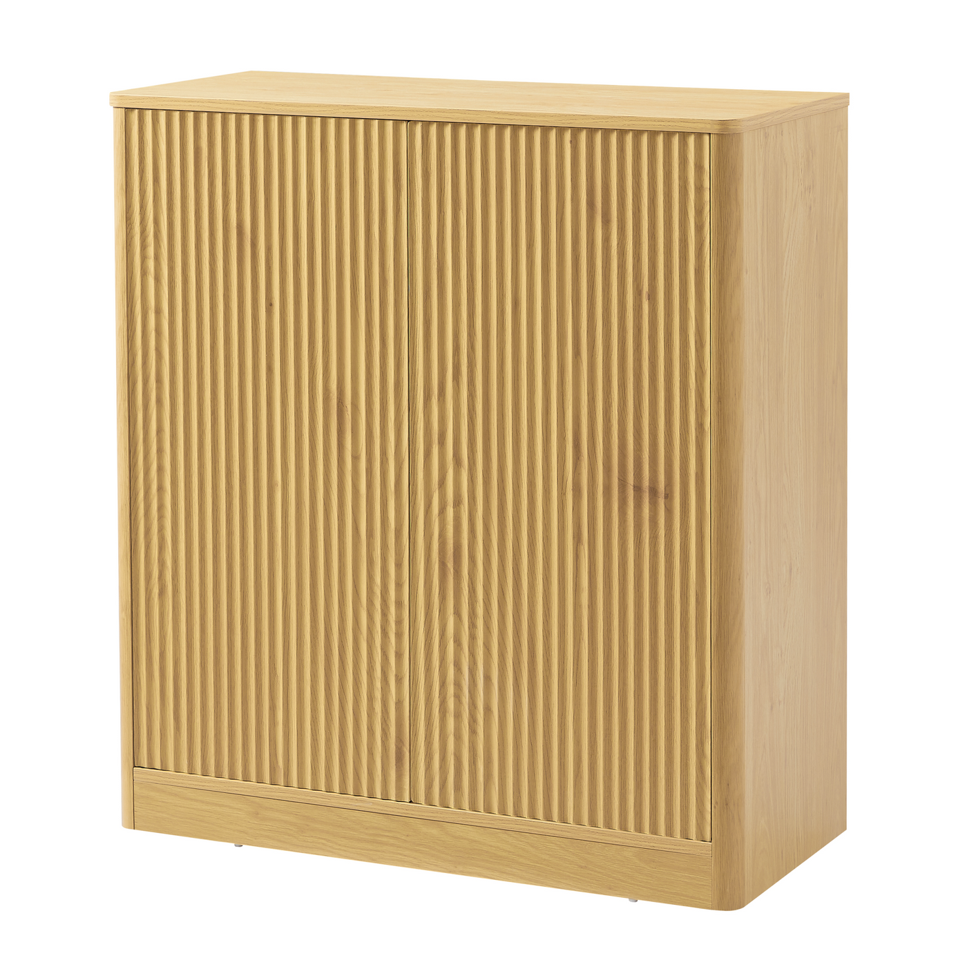 Modern Wavy Curved Sideboard Cabinet Storage 34.3"L