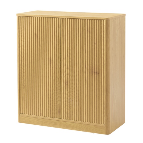 Modern Wavy Curved Sideboard Cabinet Storage 34.3"L