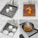 15" Topmount Sink Workstation Bar Sink with Faucet