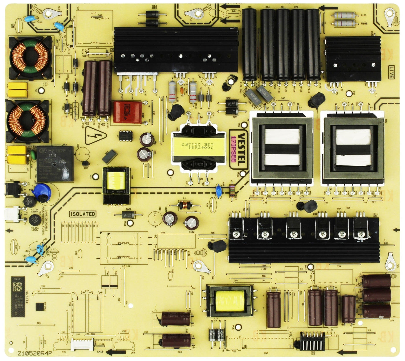 Toshiba 17IPS55 Power Supply LED Board for 65U5863DB