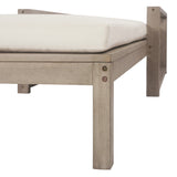 Outdoor Patio Furniture Set of 2 Acacia Wood Gray