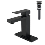 Single Handle Bathroom Sink Faucet with Pop-Up Drain