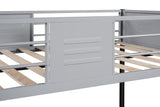 Twin Metal Bunk Bed Black
