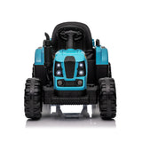 Ride on Tractor with Trailer,24V 400W Powered Electric Tractor Toy w/Remote Cont