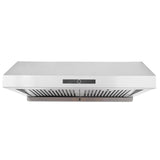 30" Under Cabinet Range Hood Ductless Stainless Steel Dual Motor