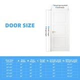 28" X 80" Primed Solid Core Interior Slab Door 3-Panel
