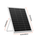 25W 12V Solar Battery Trickle Charger MPPT Controller IP67 Car Boat RV