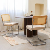 Set of 2 Fabric Dining Chair Champagne