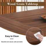 Engineered Wood Dining Table Walnut 44"