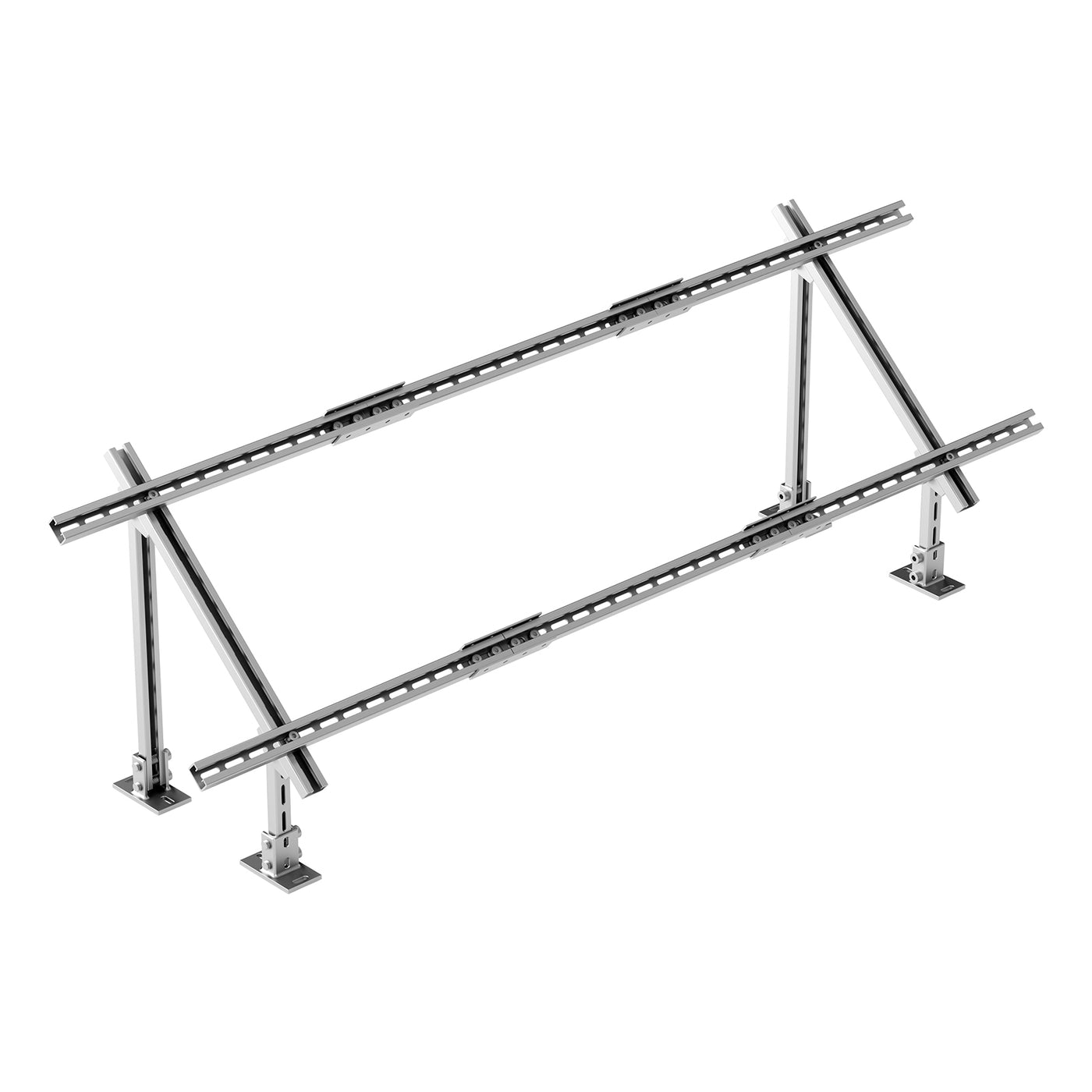 Solar Panel Mounting Brackets Adjustable 30-60 Degree 4 Panel Steel