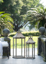 Wooden Hurricane Candle Lantern Decorative Holder