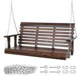 Wood Outdoor Bench Brown