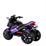 Kids Motorcycle Ride-On Motorcycle 3-Wheels Battery Powered Motorbike  Rechargea