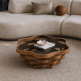 Engineered Wood Coffee Table Walnut Brown