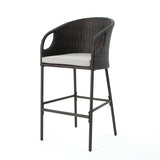 Outdoor Patio Furniture Set of 2 Wicker Brown Multi