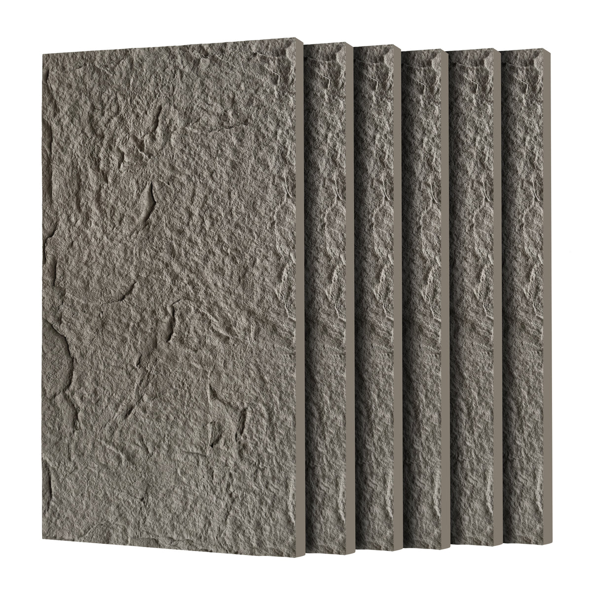 3D Faux Stone Wall Panels, 6 PCS PU Wainscoting Panel for Interior Wall Decor