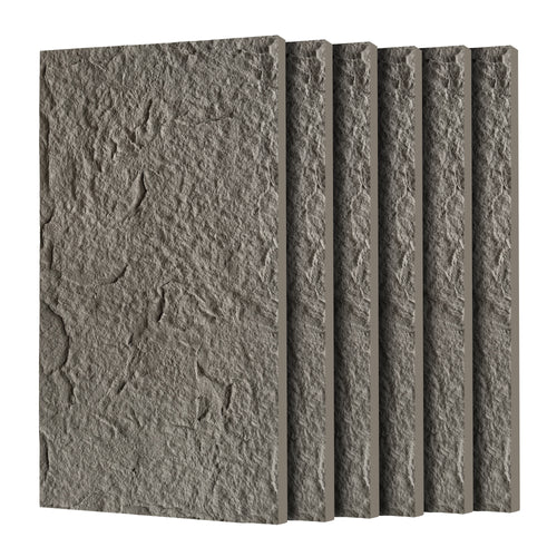 3D Faux Stone Wall Panels, 6 PCS PU Wainscoting Panel for Interior Wall Decor