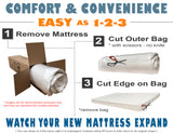 Full Memory Foam Mattress Extra Firm 3-Layer Cooling Aloe