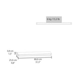 Floating Wall Shelves - Set of 2 - Matte Finish - 31.5" Wide