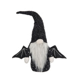 Set of 2, 10x3x15.5' Fabric Black Gnome With Wings Decor, for Halloween Decor