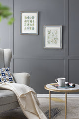 Set of 2 Liana Mirror Framed Wall Art Golden Tint 15.7x19.7