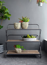 3-Layer KD Storage Cabinet 34.3x16.9x32.7 Inch