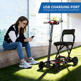 Mobility Scooter Foldable Red