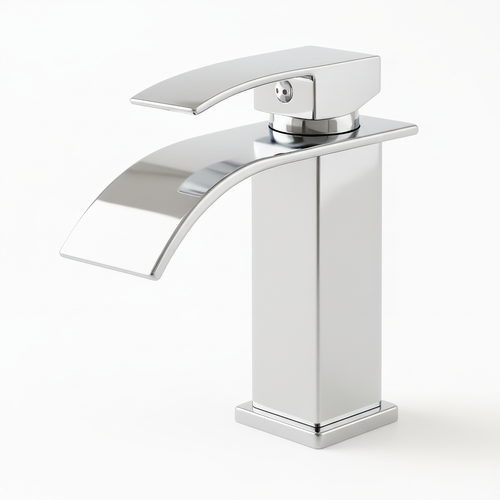 Single Handle Chrome Stainless Steel Bathroom Faucet