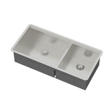 39-inch Built-in Kitchen Sink with Mixing Bowl Worktop
