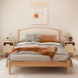 Engineered Wood Nightstand Oak