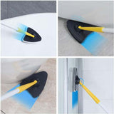 Tub and Tile Scrubber Brush 2-in-1 - Long Pole, Non-Scratch Pads