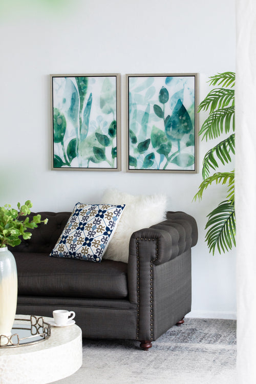 Framed Acrylic Wall Art Set of 2, 19" x 25.5" Decorative