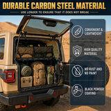 Black Rear Trunk Cargo Rack Basket Tray For 2007-2026 Jeep Wrangler JK JL