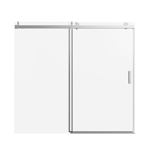 Frameless Single Sliding Soft-Close Shower Door 56-60"W x 76"H