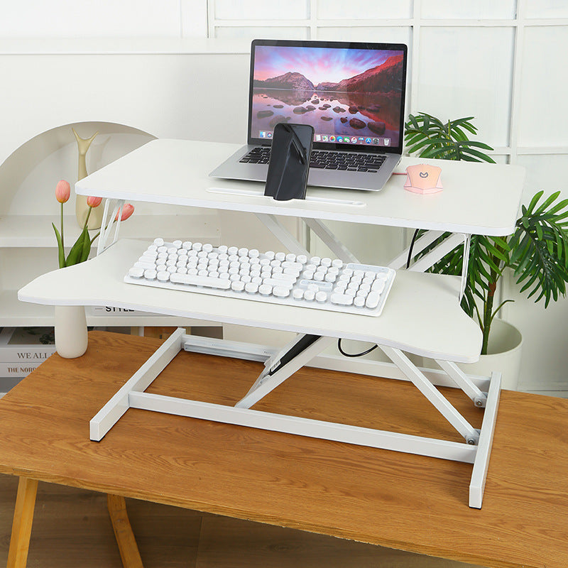 Engineered Wood Desk Adjustable White