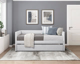Daybed with Trundle Engineered Wood Gray