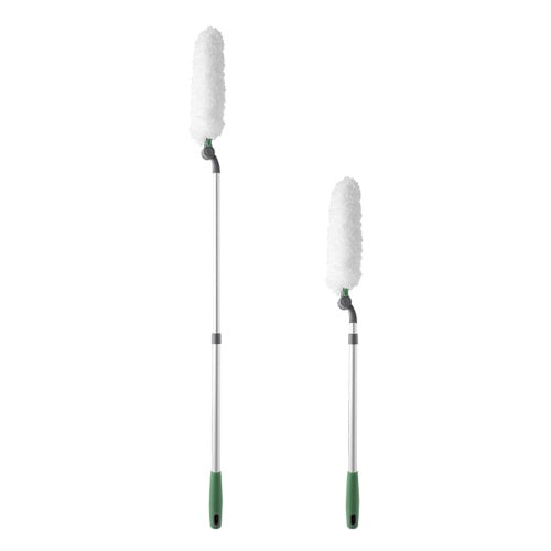 Duster - Long Handle Microfiber - White - With Extension Bar
