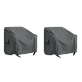 Outdoor SHIELD Patio Club Chair Cover Dark Gray Fabric 36 Inches