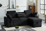 Sectional Sofa with Storage Chaise and Adjustable Backrests