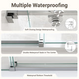 56"-60"W*72" H Frameless Single Sliding Shower Door