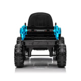 Ride on Tractor with Trailer,24V 400W Powered Electric Tractor Toy w/Remote Cont