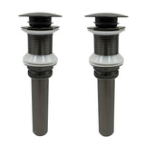 Stainless Steel Pop Up Drain Stopper for Vessel Sink (2 Pack)