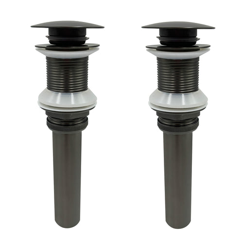 Stainless Steel Pop Up Drain Stopper for Vessel Sink (2 Pack)