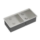 39-inch Built-in Kitchen Sink with Mixing Bowl Worktop