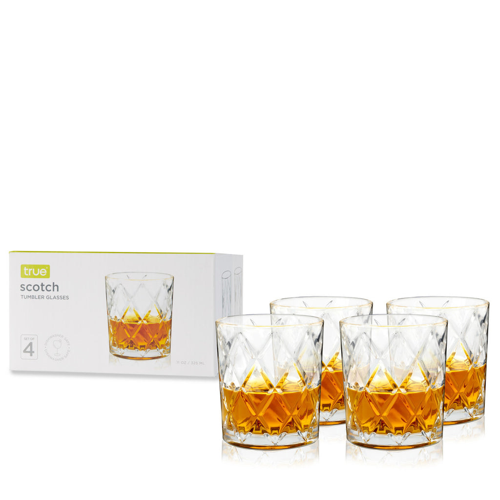 TRUE SCOTCH GLASSES      ( 4 X 4 CT   )-0