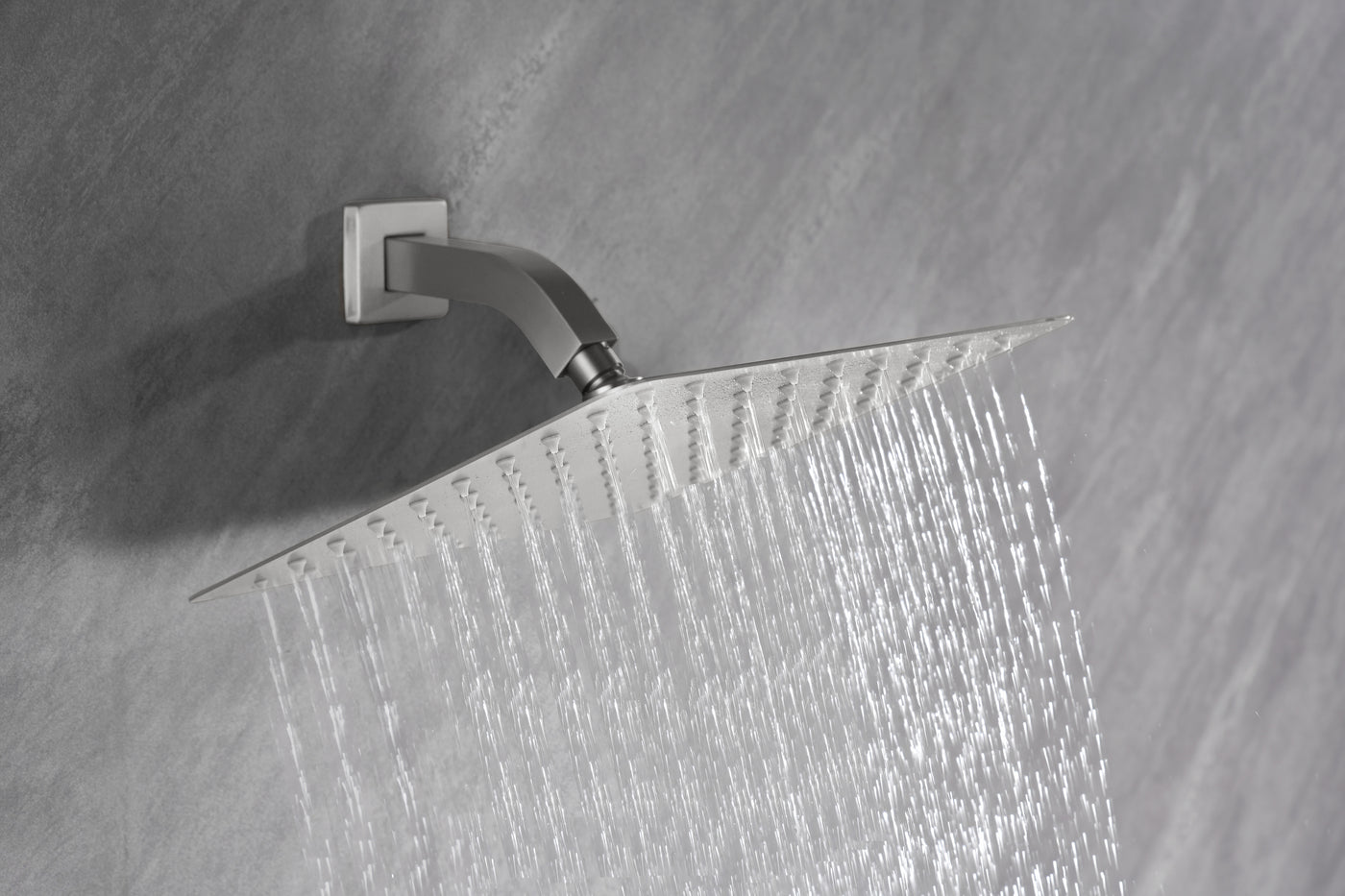 Ultra-Thin Stainless Steel Rain Shower Head Self-Clean Nozzles