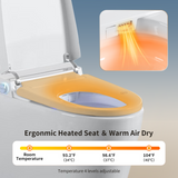 Tankless Smart Toilet With Bidet Built In, One-piece Bidet Toilet Seat